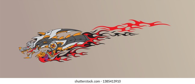 Horse illustration characters design. Suitable for all kind of design like stripes, decal, tattoo, tribal, banner, poster, website even logo design - Vector