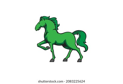 Horse illustration isolated on white background.