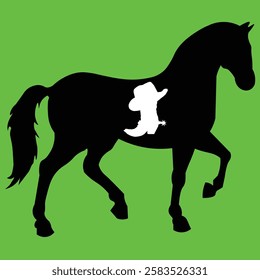 horse illustration, horse silhouette, horse