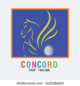 Horse illustration vector, horse company symbol