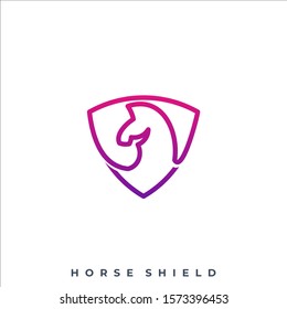 Horse Illustration Vector Template, Suitable for Creative Industry, Multimedia, entertainment, Educations, Shop, and any related business.