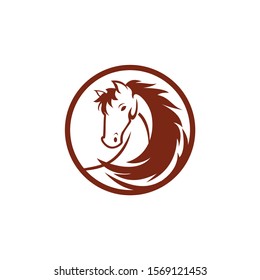horse image logo vector template