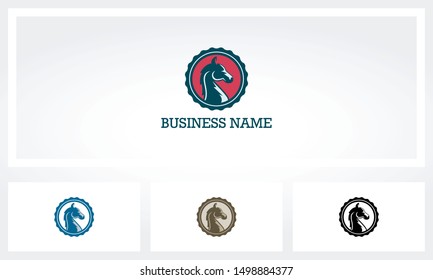 Horse Inside A Circle Logo