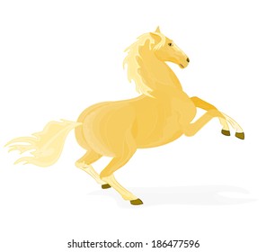 Horse Isabel vector illustration 