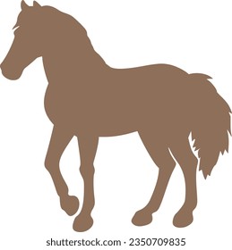 horse isolated vector silhouette icon