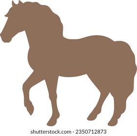 horse isolated vector silhouette icon