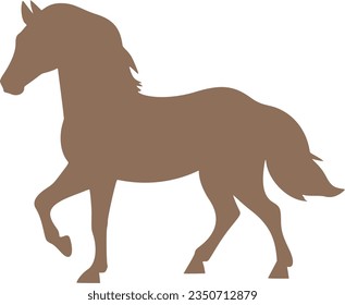 horse isolated vector silhouette icon