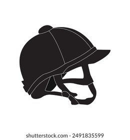 horse jockey helmet vector illustration design