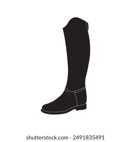 Horse jockey shoes vector illustration symbol design