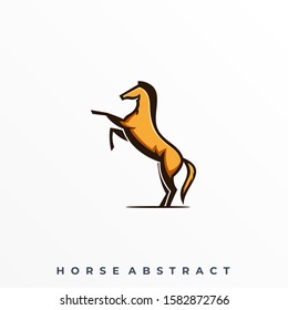 Horse Jump Illustration Vector Template. Suitable for Creative Industry, Multimedia, entertainment, Educations, Shop, and any related business
