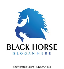 Horse Jump and Run Logo Vector Inspiration