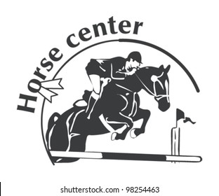 Horse Jumping Vector - Horse Center