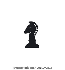 horse knight chess icon vector illustration design template