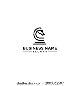 Horse Knight Chess Simple Modern Logo Vector and Stock Images