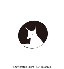 horse letter vector logo