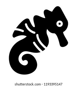 A horse like marine fish also called sea monster , sea horse 