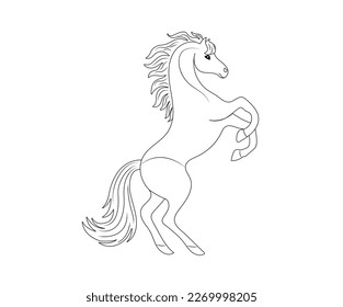 Horse Line Drawing Illustrations  Vectors - Dreamstime.com