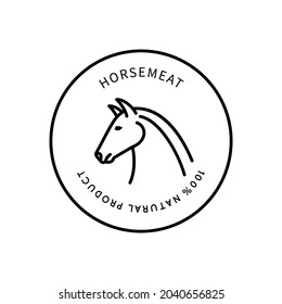 Horse Line Icon In Simple Style. Natural Product. Vector sign in a simple style isolated on a white background.