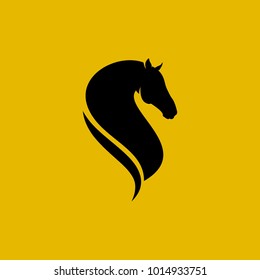 Horse lo design illustration, Horse silhouette vector, Horse vector inspiration