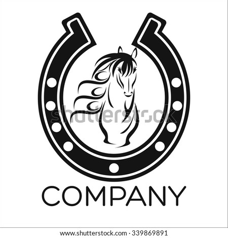 horse logo Stock photo © 