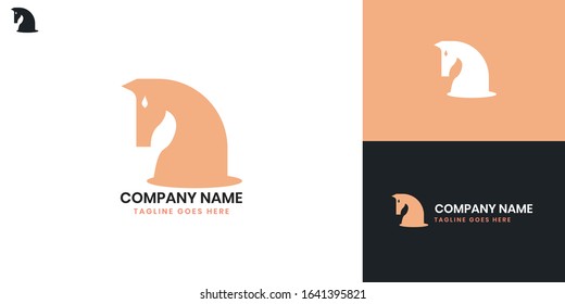 Horse Logo - All elements on this template are editable with vector software