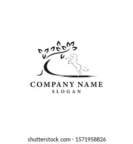 horse  logo animal simple template