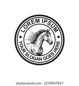 horse logo , animal logo vector