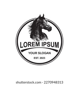 logotipo de caballo, vector de logotipo animal