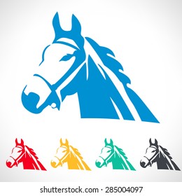 Horse logo. Animal vector design.