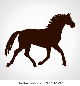 Horse logo. Animal vector design.