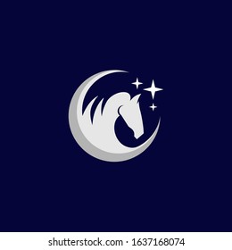 horse logo character majestic mascot design
