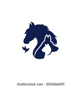 horse logo clean simple and elegance