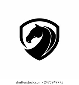horse logo clean simple and elegance