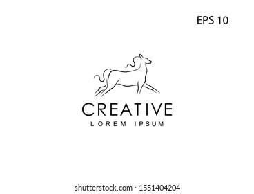 Horse logo for a company, vector illustration.