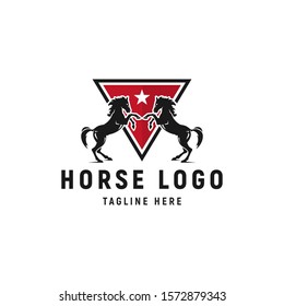 Horse logo for a company, vector illustration.