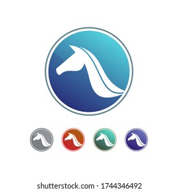 Horse logo. creative design vector  template