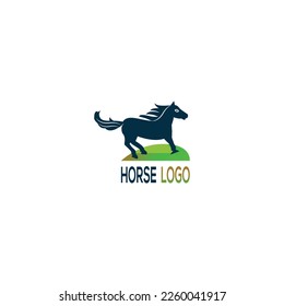 horse logo creative design vector animal spirit run power sign symbol business .Horse  ass view back side horse logo