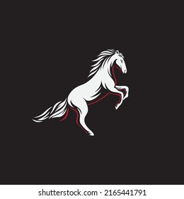 Horse logo design. Animal illustration.