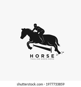Horse logo design concept simple and elegant
