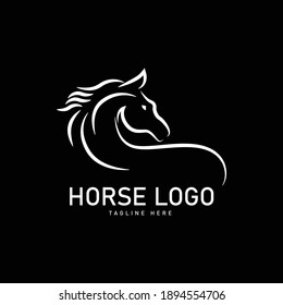 Horse logo design concept, vector illustration