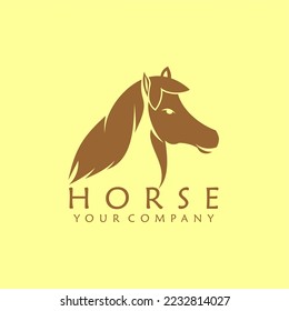 vector de diseño de logotipo de caballo,
vector plano de caballo