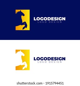 horse logo design creative and modern logotype vector template
