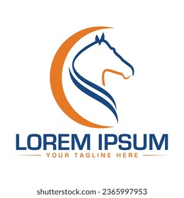 Diseño de logotipo para caballos Logo de Creative Horse diseño de logotipo único y moderno