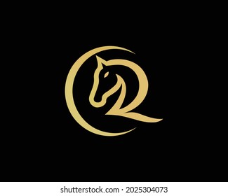 Diseño de logotipo de caballo y vector de plantilla de cabeza de caballo.