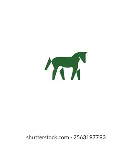 horse logo design illusion vector icon