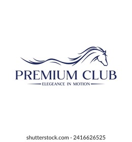 Diseño de logotipo para caballos Inspiración Vector