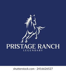 Diseño de logotipo para caballos Inspiración Vector