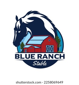 Horse logo design, perfect for Horse Training, Ranch and stable logo design