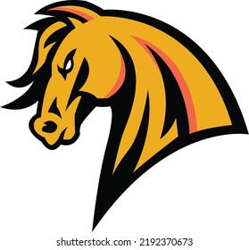 horse Logo design, horse sport logo vector , horse head illustration vector drawing, Mascot Brave horse Logo design any kind of graphic work, using the concept of a horse's head, Esport game logo icon