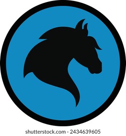 horse Logo design, horse sport logo vector , horse head illustration vector drawing, Mascot Brave horse Logo design any kind of graphic work, using the concept of a horse's head, Esport game logo icon